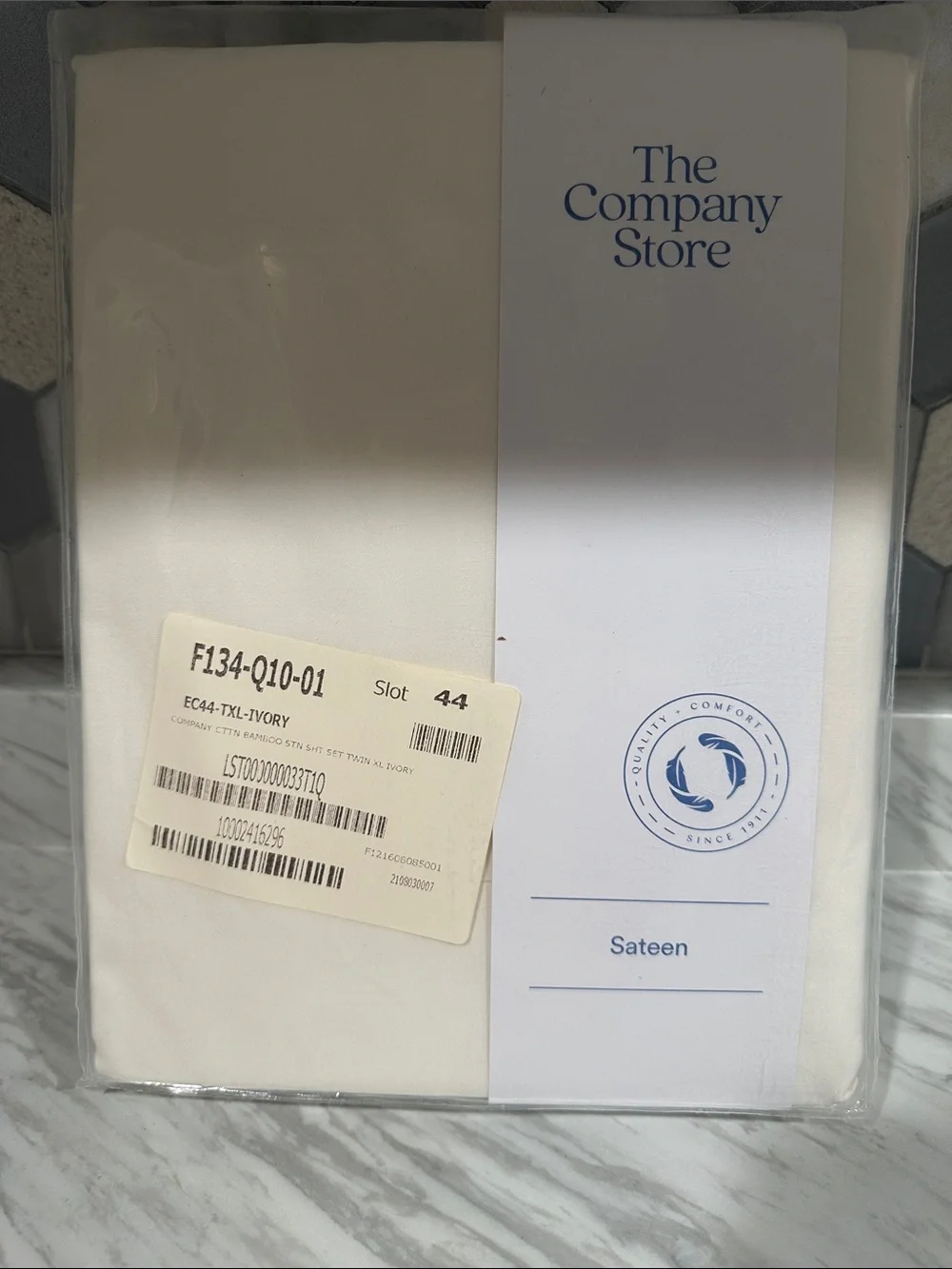 The Company Store Ivory Sateen Bedding Set - Smooth Finish